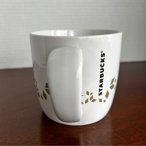 STARBUCKS 2013 Holiday Collection Siren Mermaid Logo Ceramic Mugs Set of 2 - Picture 3 of 15